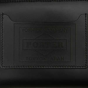 Porter Yoshida & Co. PS LEATHER WALLET PASSPORT CASE - ORANGE x
