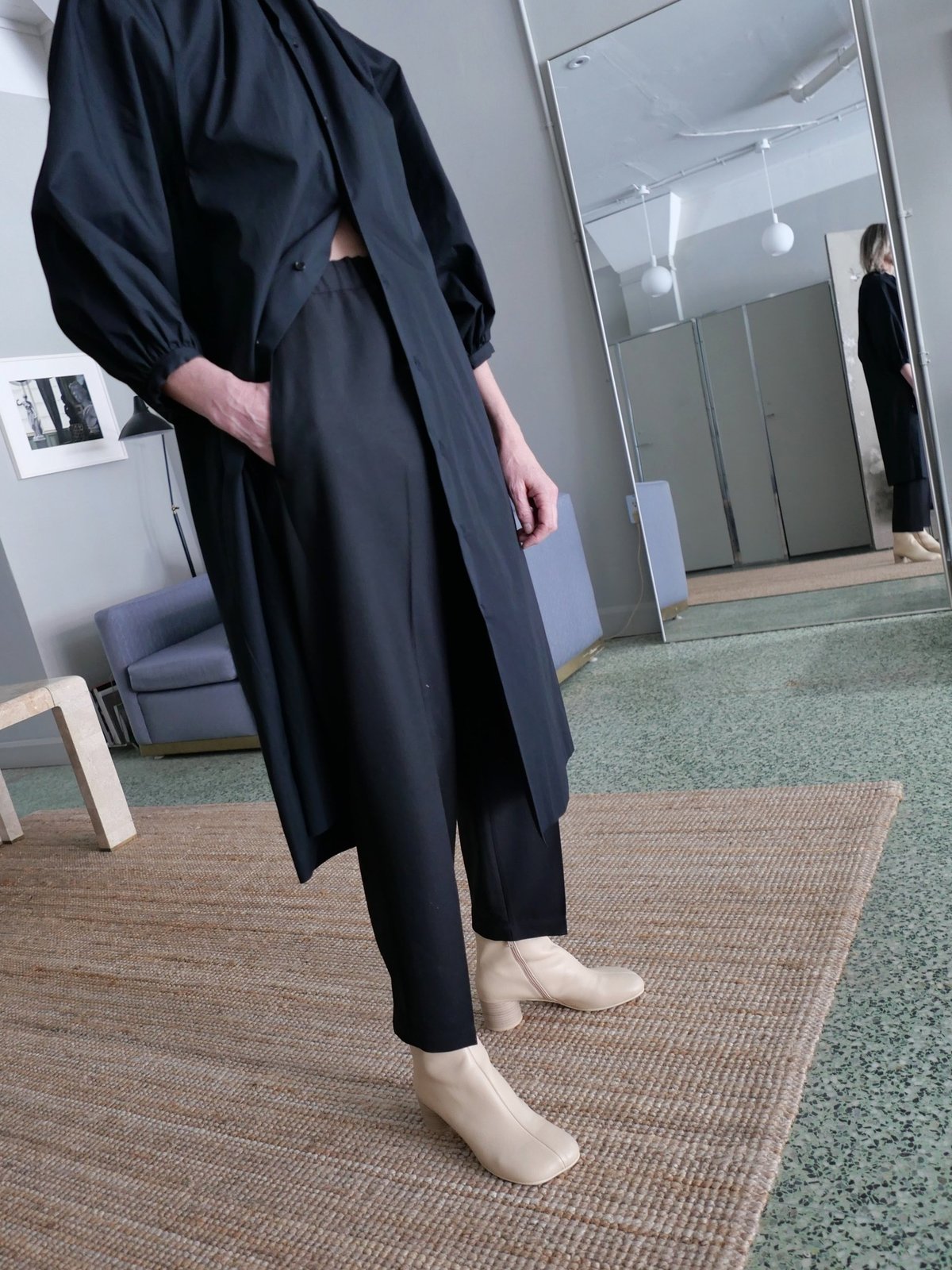 MM6 Maison Margiela DRAWSTRING PANTS - BLACK | Garmentory