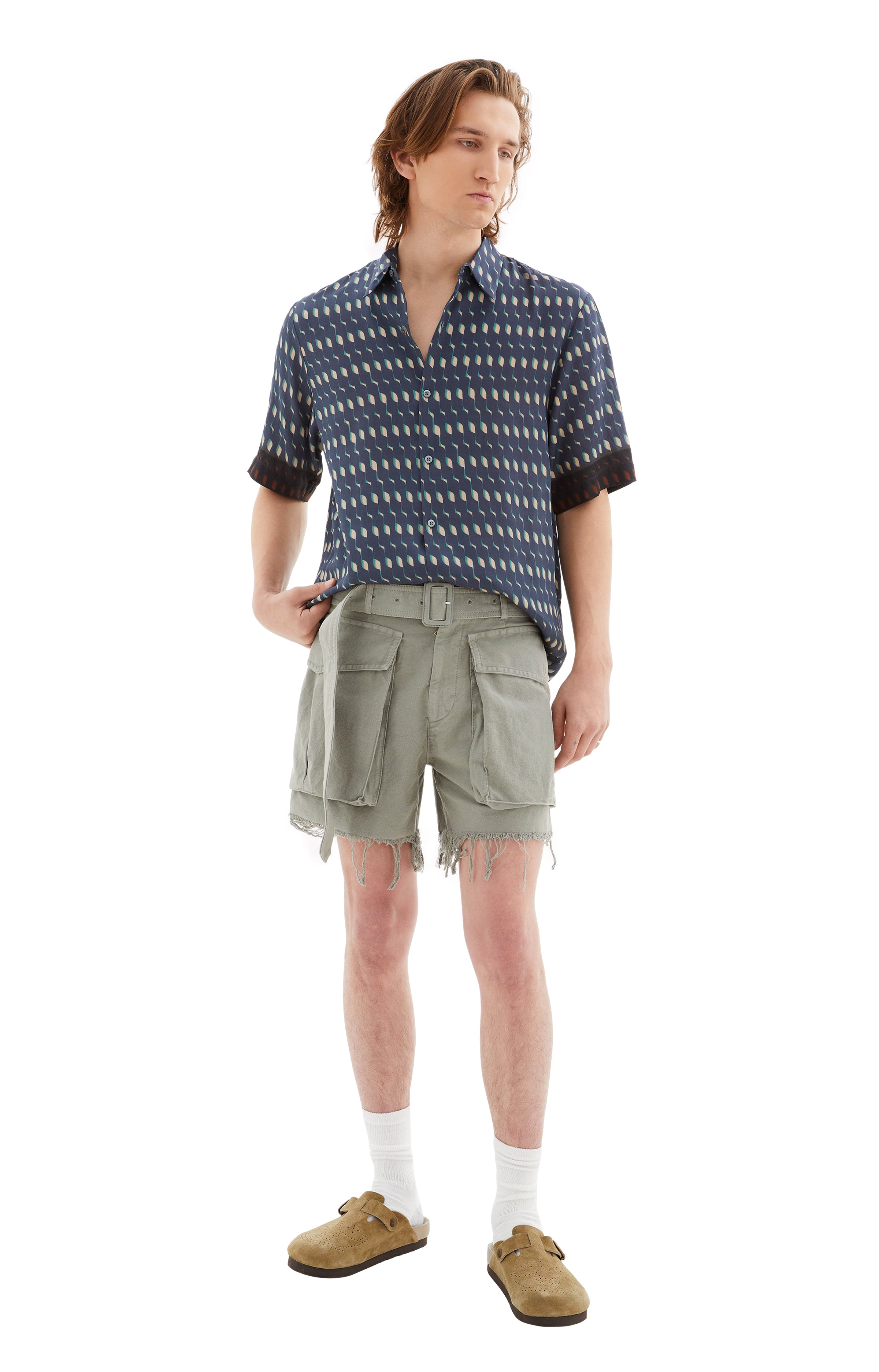 Cropped-Belted-Shorts--Grey--