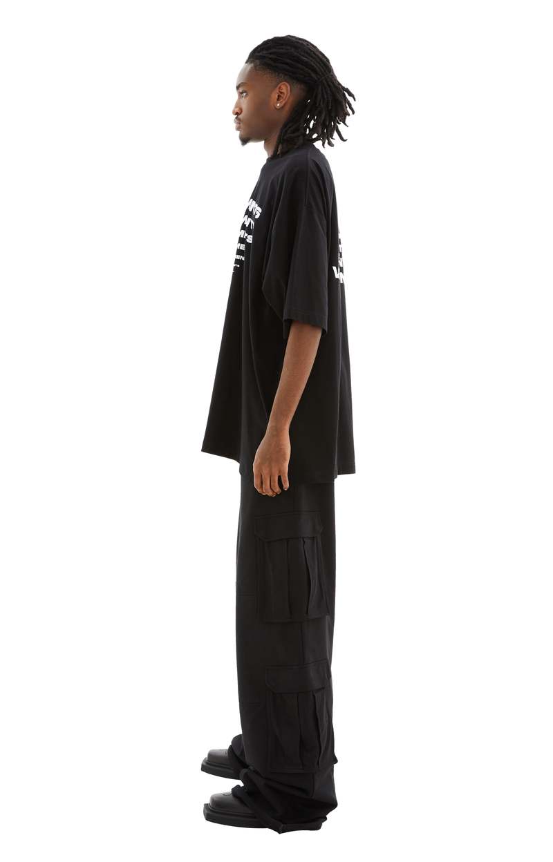 Vetements Pyramid Logo T Shirt - Black | Garmentory