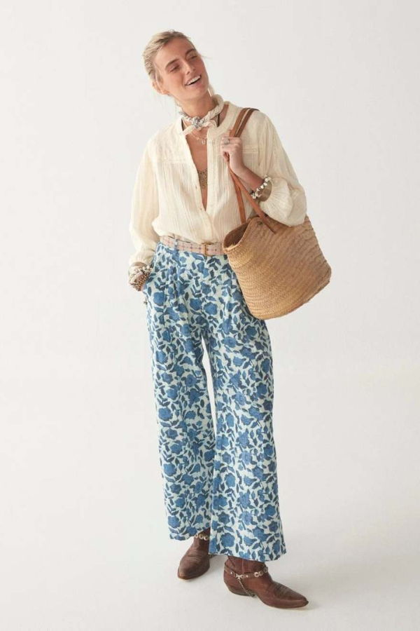 Maison Hotel INDIRA PANT - POPPY BLUE