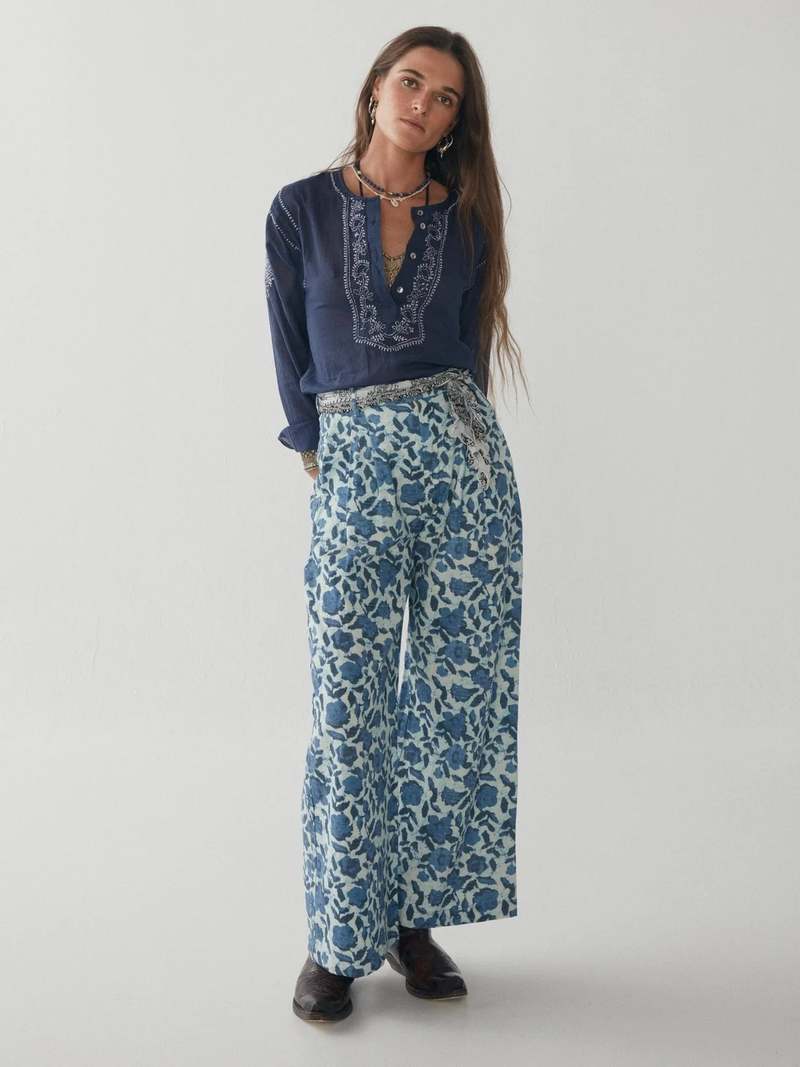 Maison Hotel INDIRA PANT - POPPY BLUE