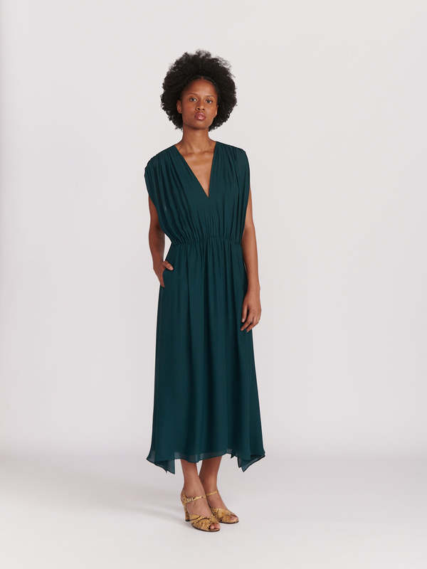 slim fit dress slacks Chaser Elsa Citron Midi Dress main image 1