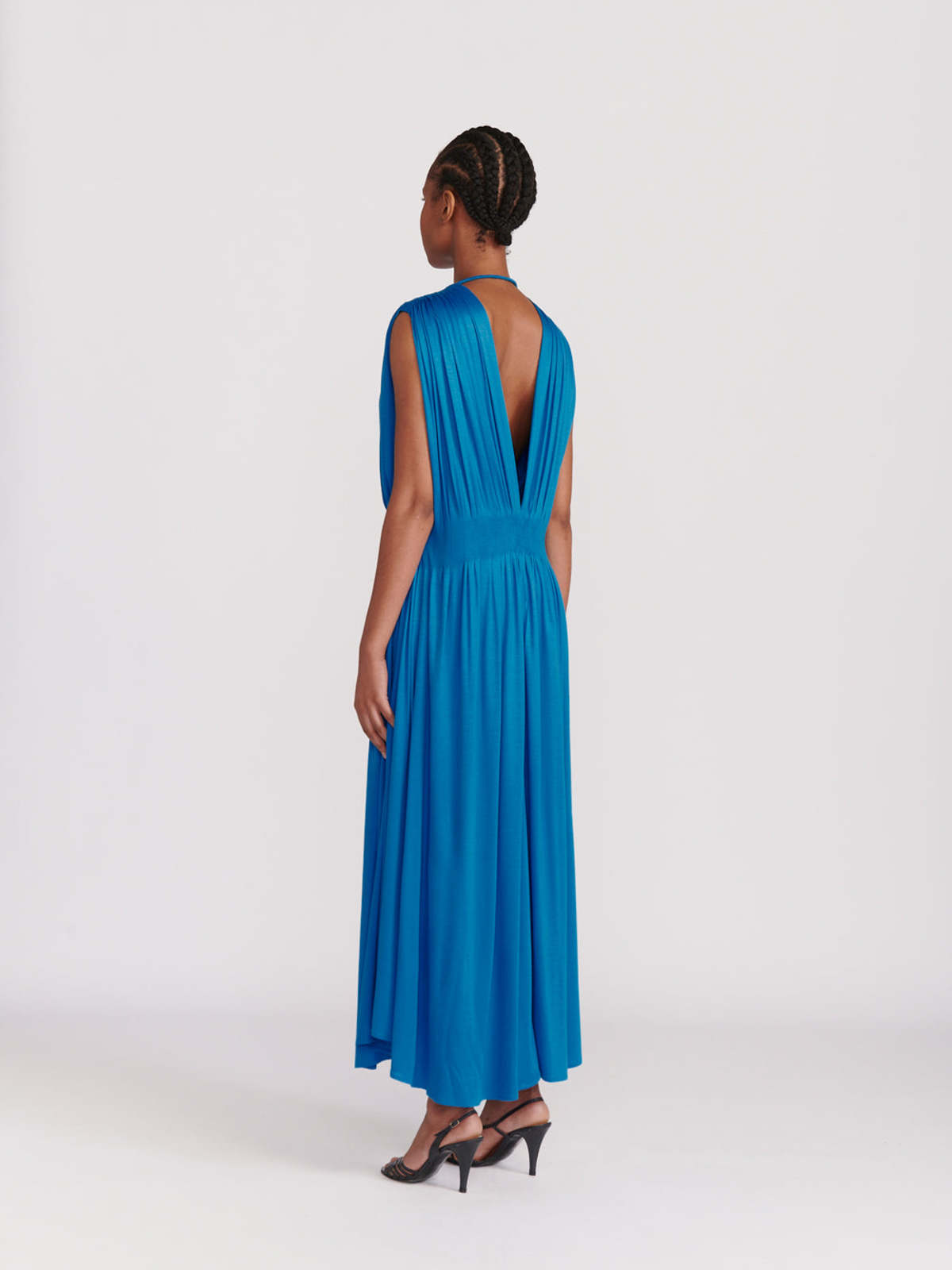 INDRESS Citron Vert Dress - Electric Blue | Garmentory