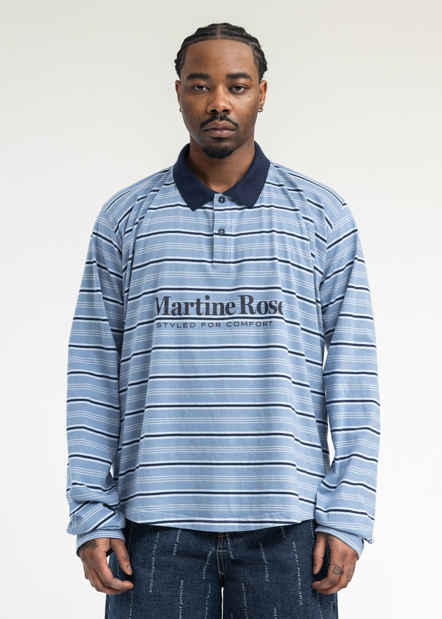 トップス Martine Rose Tucked Neck Polo Top MRSS24-921_sivasdescalzo-