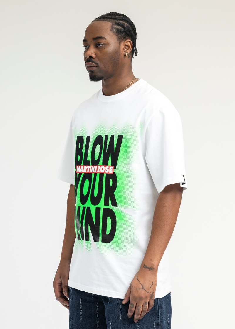 ★MARTINE ROSE★ M BLOW YOUR MIND T-SHIRT WHITE CLASSIC TSHI Martine Rose Blow Your Mind Classic T-shirt - White | Garmentory