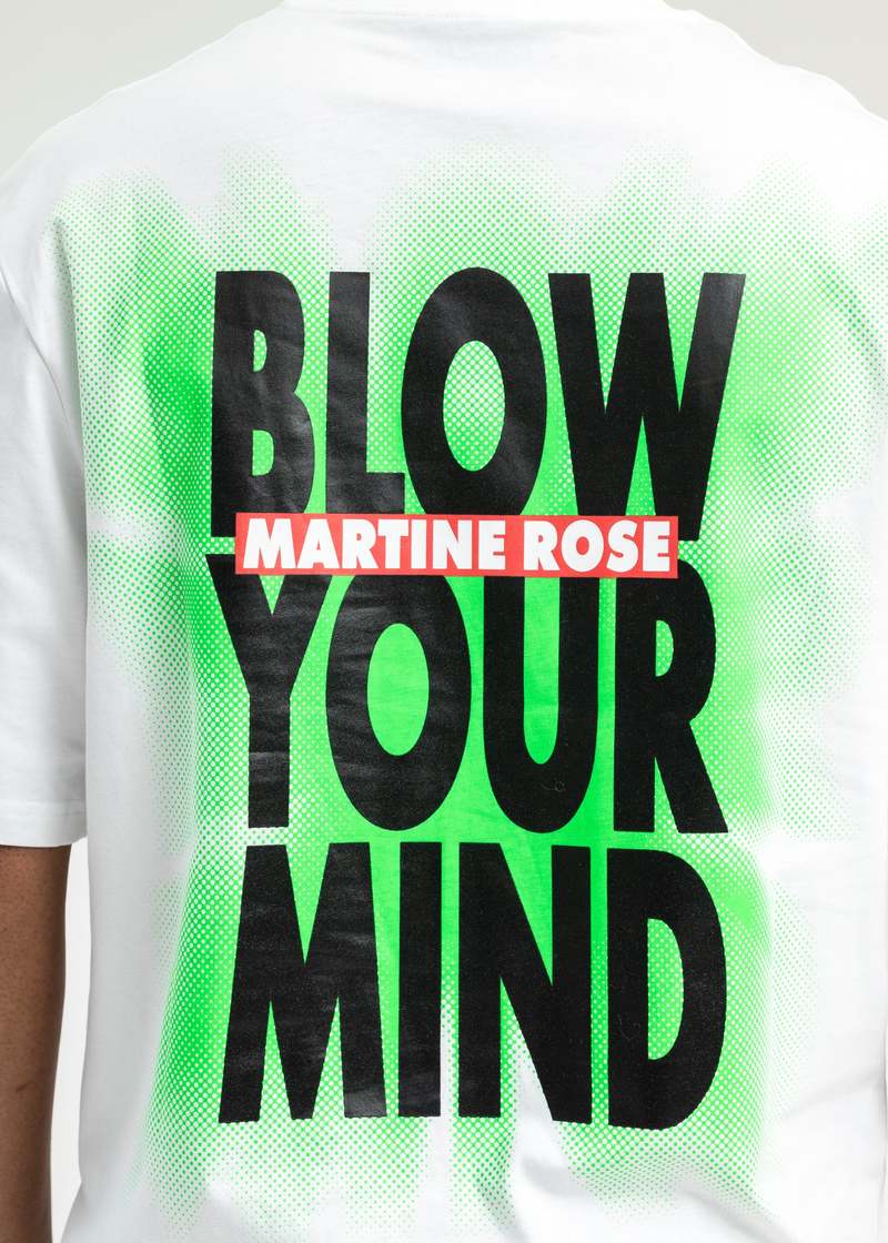 ★MARTINE ROSE★ M BLOW YOUR MIND T-SHIRT WHITE CLASSIC TSHI Martine Rose Blow Your Mind Classic T-shirt - White | Garmentory