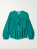 isabel marant etoile Abadi Top - Emerald - Thumbnail 1