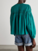 isabel marant etoile Abadi Top - Emerald - Thumbnail 3