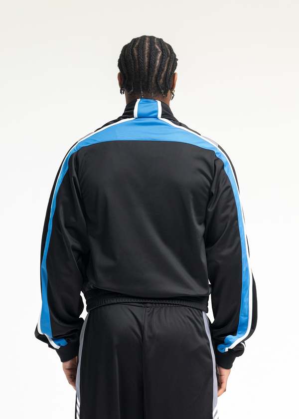 Martine Rose SHRUNKEN TRACK JACKET - BLACK/BLUE/GREY | Garmentory