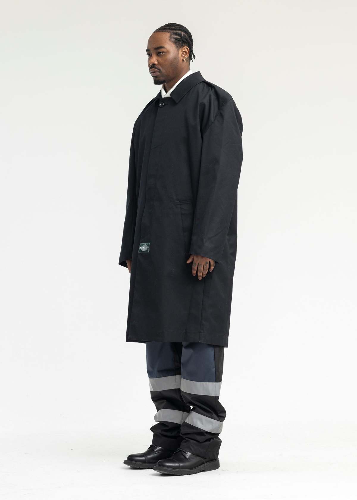 Martine Rose RIDER OVERCOAT - DARK NAVY - Image 2 of 6