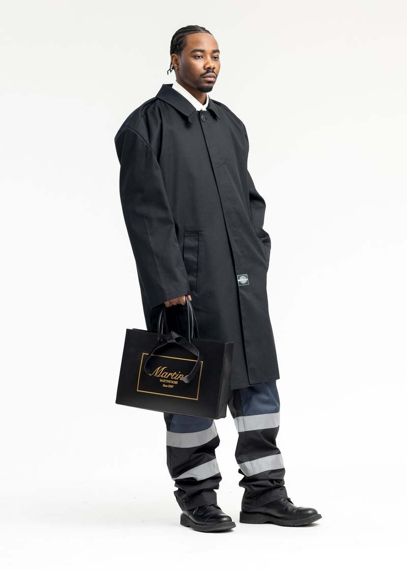 Martine Rose RIDER OVERCOAT - DARK NAVY