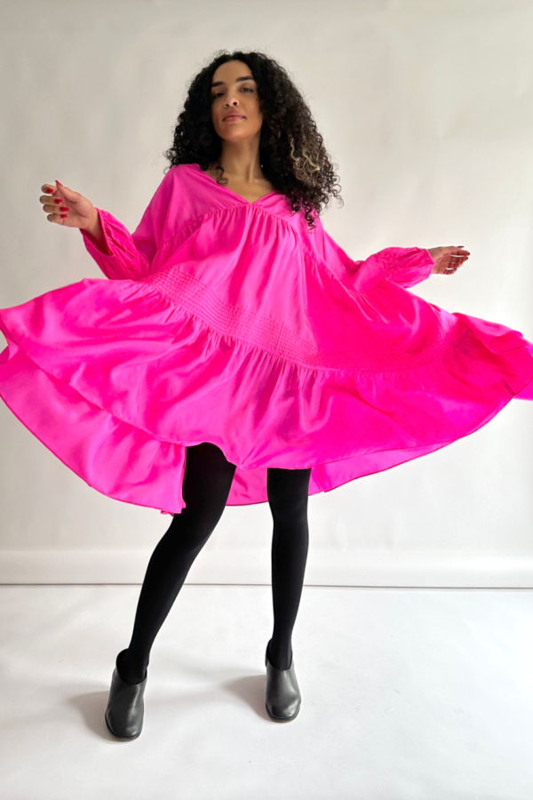 Anaak Airi Mini Dress - Fuchsia