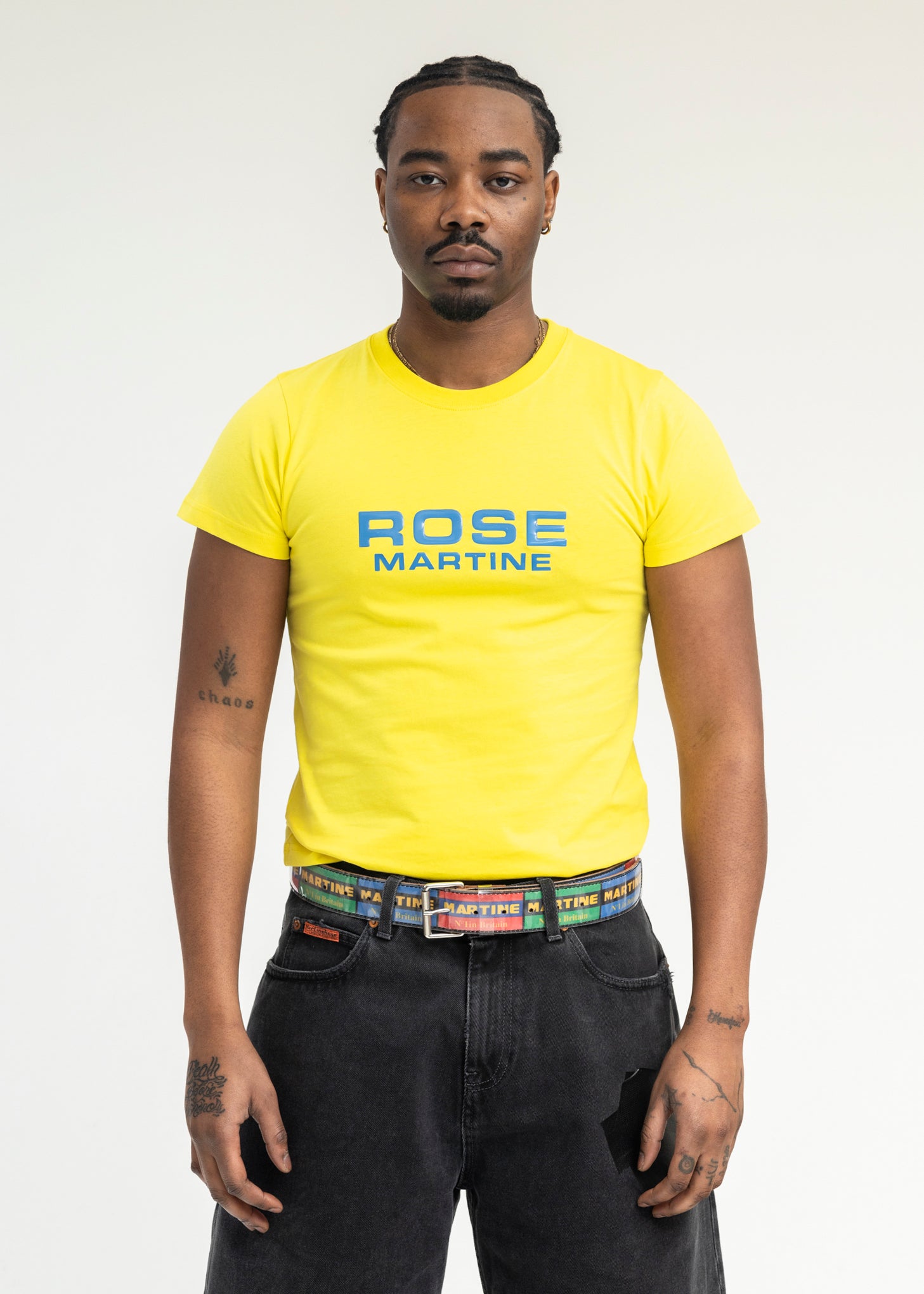 Martine Rose ROSE CLASSIC SHRUNKEN T SHIRT - ACID YELLOW | Garmentory