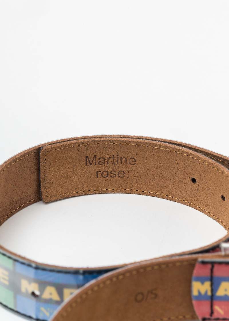 Martine Rose BEST IN PRINT WINDOW BELT - Mulit