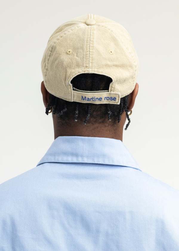 MARTINE ROSE CUT PEAK CAPベースボールキャップ ベージュ Martine Rose - Cut Peak Cap | HBX