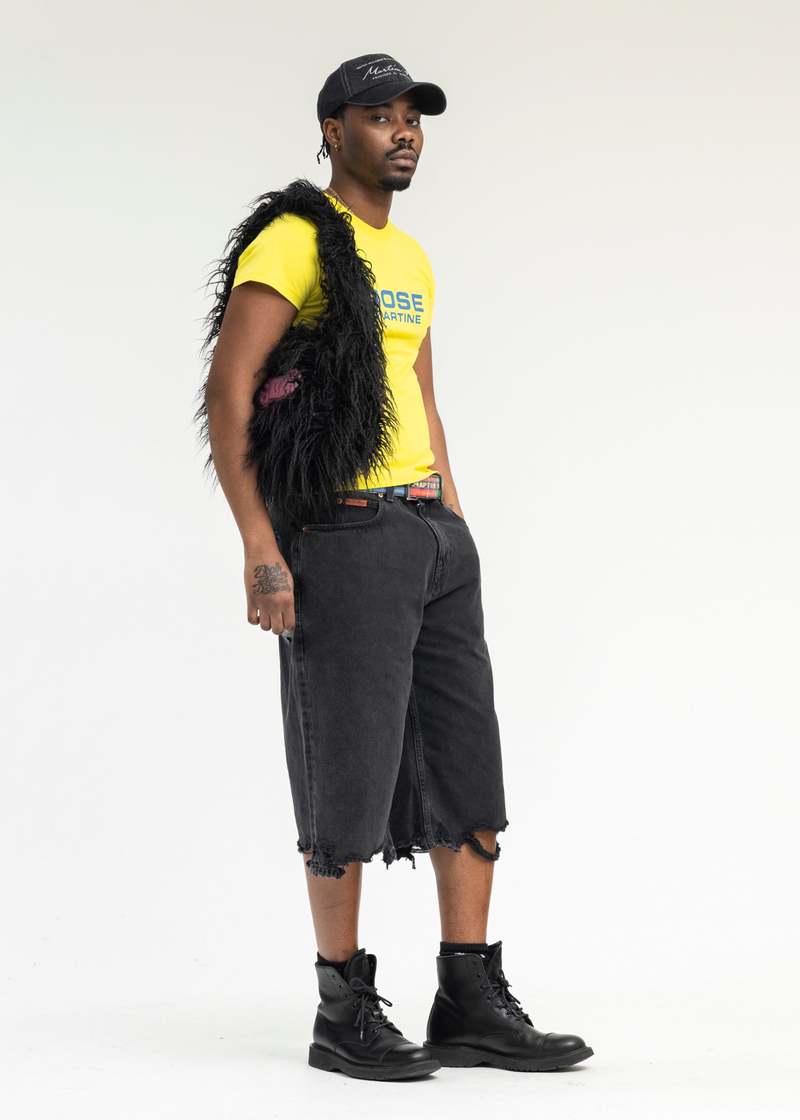 Martine Rose Signature Cap - Washed Black | Garmentory