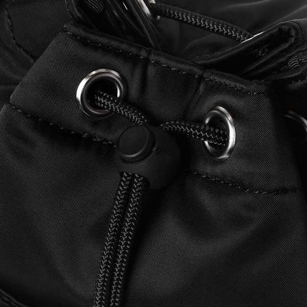 Porter Yoshida & Co Balloon Sac Small Nylon Twill Bucket Bag - Silver Gray