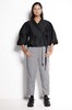 Salasai Dynasty Belted Denim Trouser - Black/White Stripe - Thumbnail 3