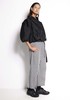 Salasai Dynasty Belted Denim Trouser - Black/White Stripe - Thumbnail 4