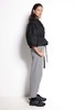 Salasai Dynasty Belted Denim Trouser - Black/White Stripe - Thumbnail 5