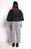 Salasai Dynasty Belted Denim Trouser - Black/White Stripe - Thumbnail 6