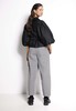 Salasai Dynasty Belted Denim Trouser - Black/White Stripe - Thumbnail 7