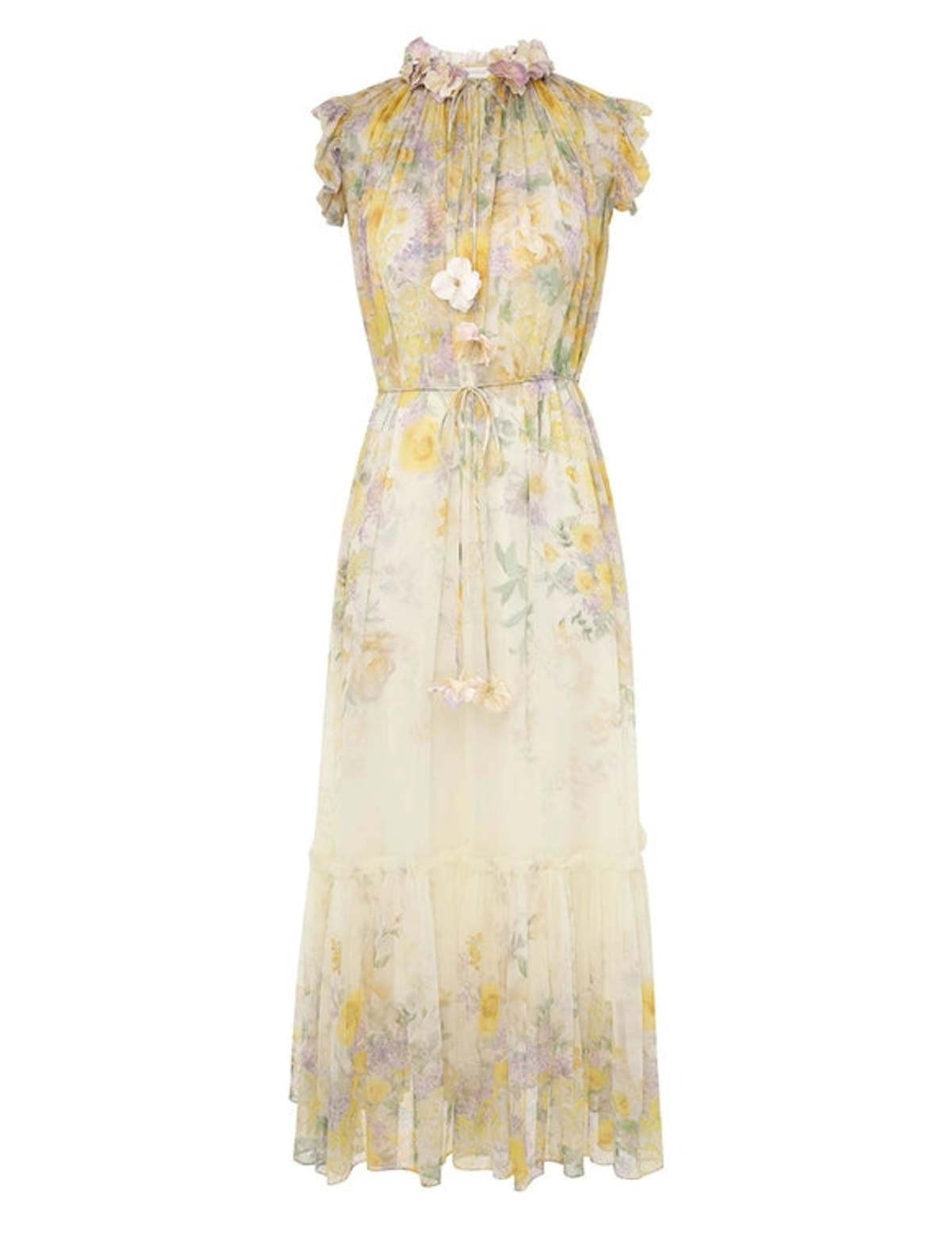Zimmermann Harmony Flutter Dress - Citrus Garden Print | Garmentory