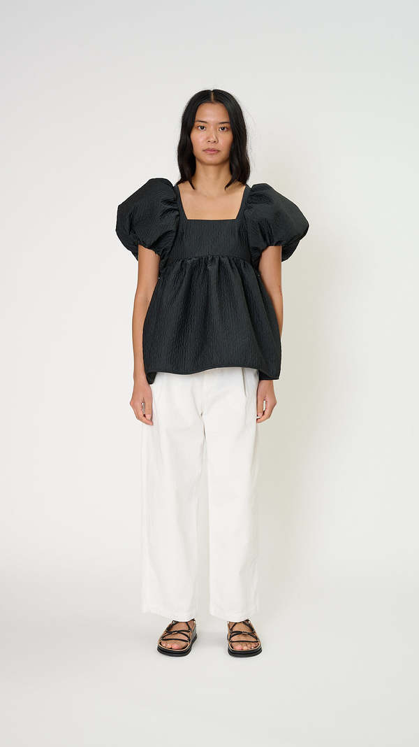 Cecilie Bahnsen Alma Top - Black | Garmentory