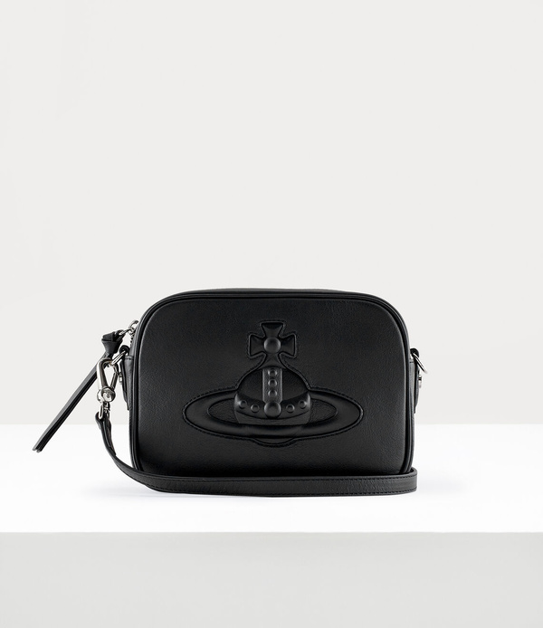 Vivienne Westwood Anna Leather Camera Bag - Black | Garmentory
