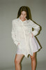 Priscavera Wrap Around Button Down Shirt - White Lilies - Thumbnail 8