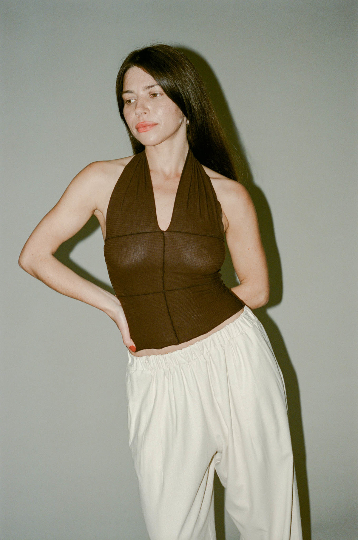 トップス baserange cinder halter neck top sizeS Cinder Halter Top in Assortment | Fine organic cotton rib