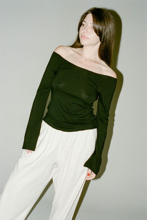 Maryam Nassir Zadeh Whisper Tee - Black