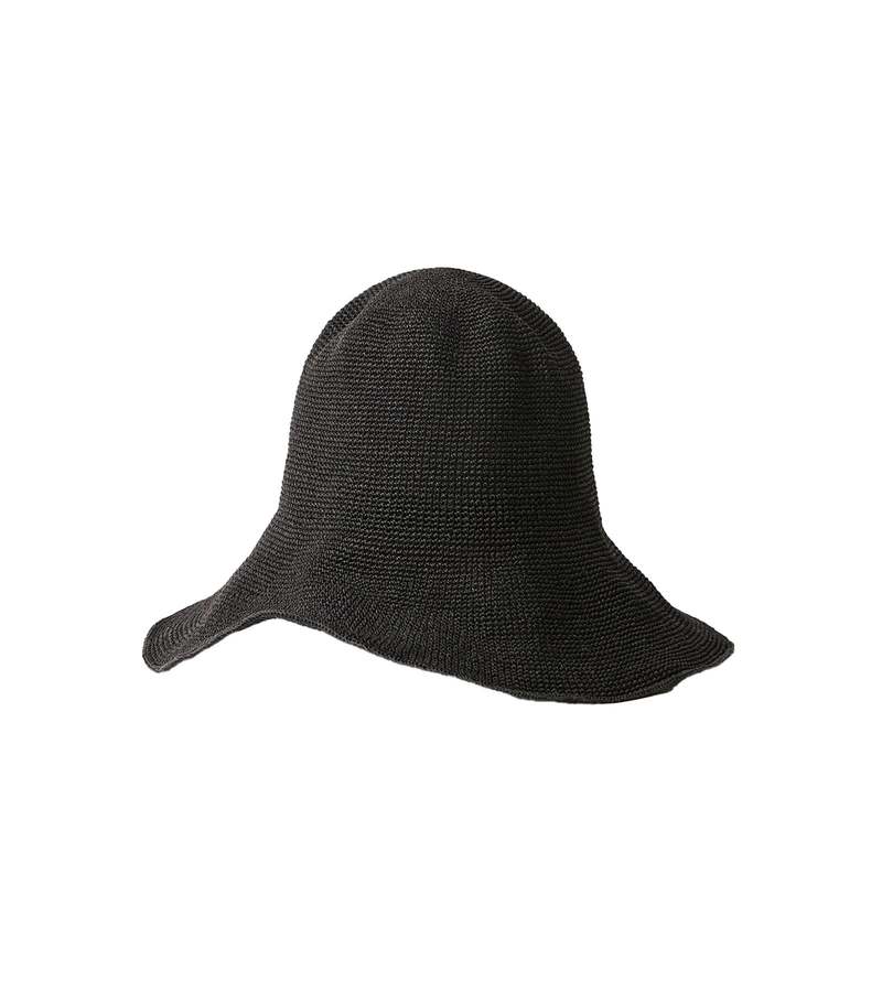 Totême Paper Straw Hat - Black | Garmentory display picture 1