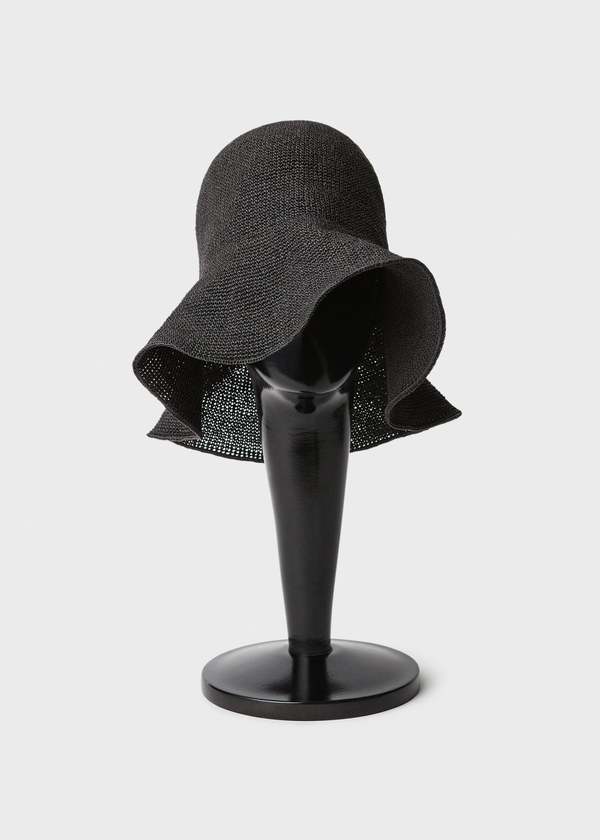 Totême Paper Straw Hat - Black | Garmentory