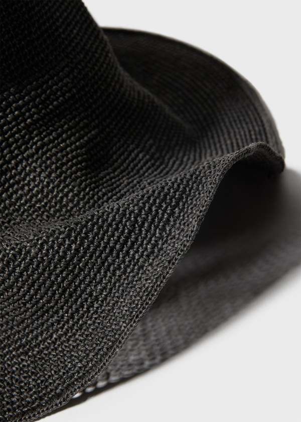 Totême Paper Straw Hat - Black | Garmentory
