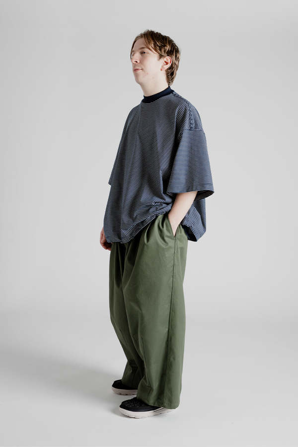 is-ness Balloon Border S/S T-Shirts - Navy | Garmentory