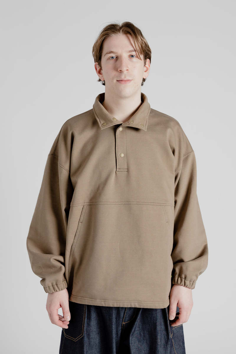 is-ness Pullover Sweat Shirt - Light Brown | Garmentory