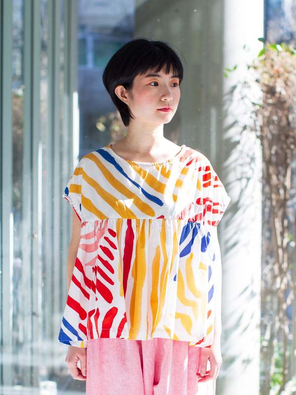 Gallego Desportes Top Ipnos - Poplin Print