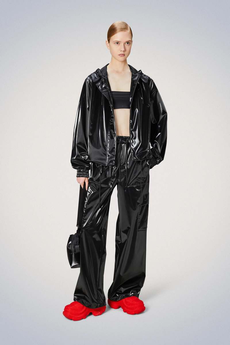 string jacket melt the lady　ブラック MELT THE LADY string jacket black