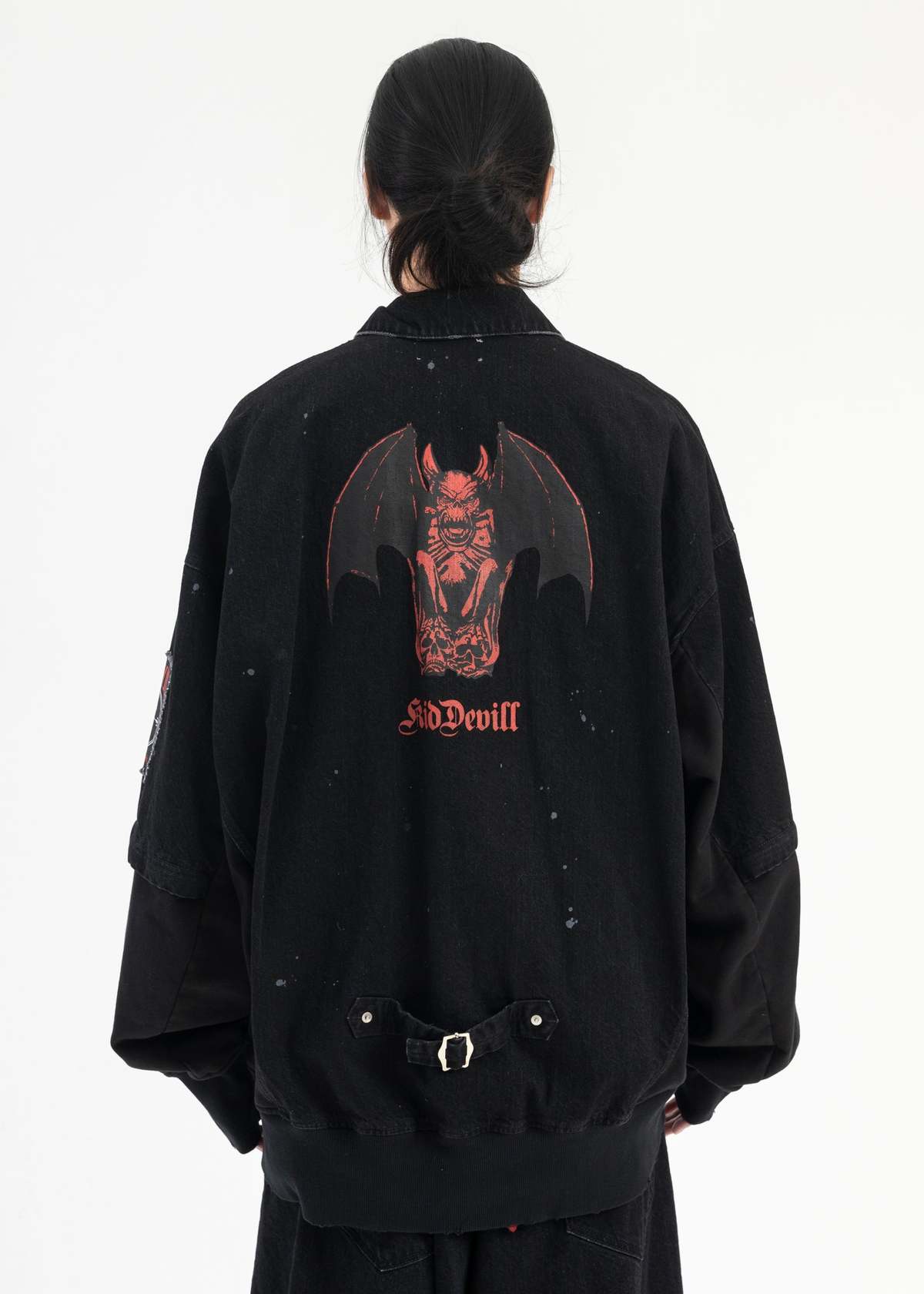 Kidill KUNG FU DENIM JACKET - BLACK | Garmentory