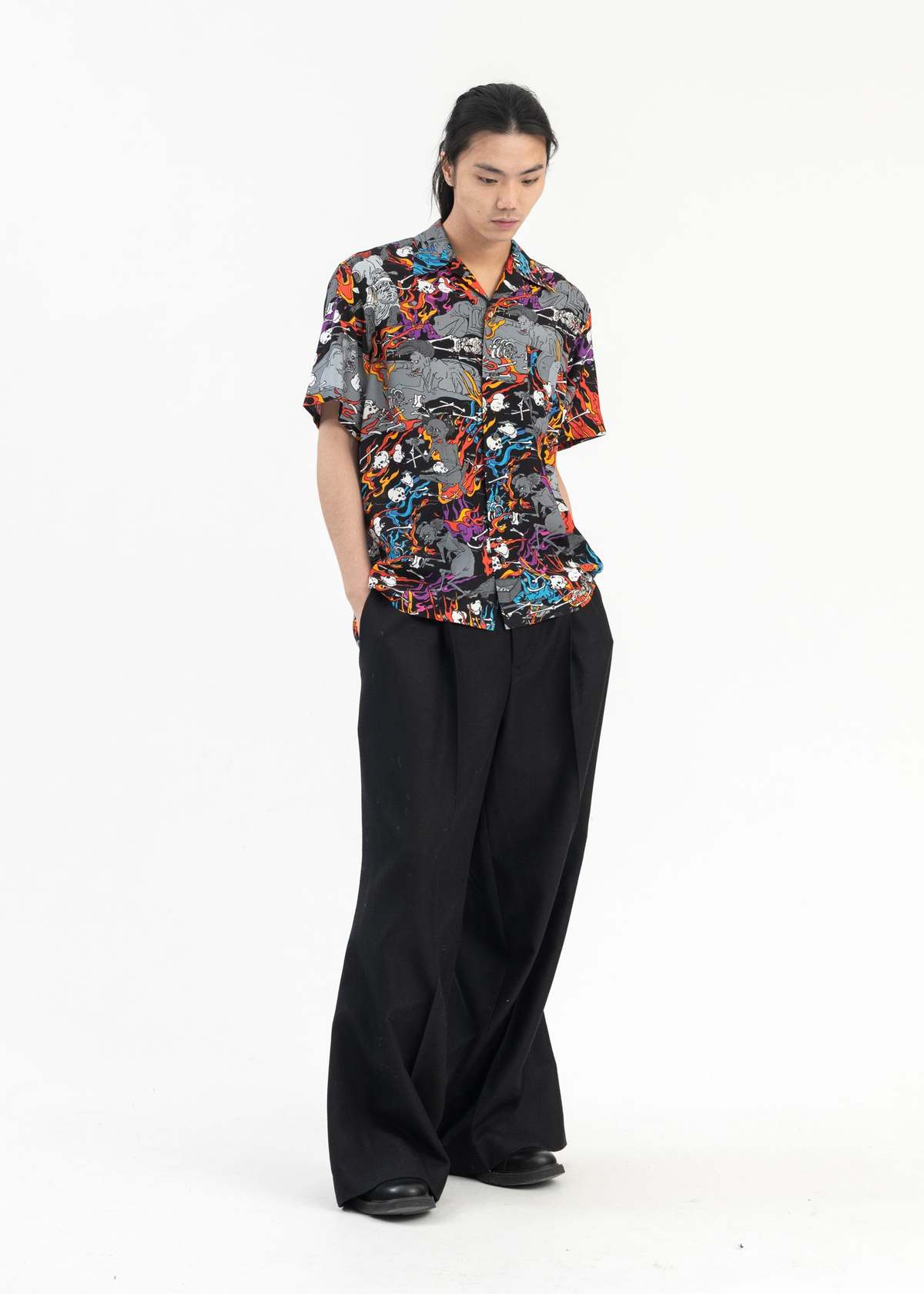 Kidill HUNGRY GHOST HAWAIIAN SHIRT - Multi | Garmentory