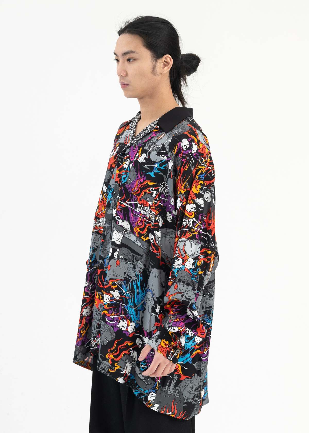 Kidill HUNGRY GHOST OVERSIZE HAWAIIAN SHIRT - Multi | Garmentory