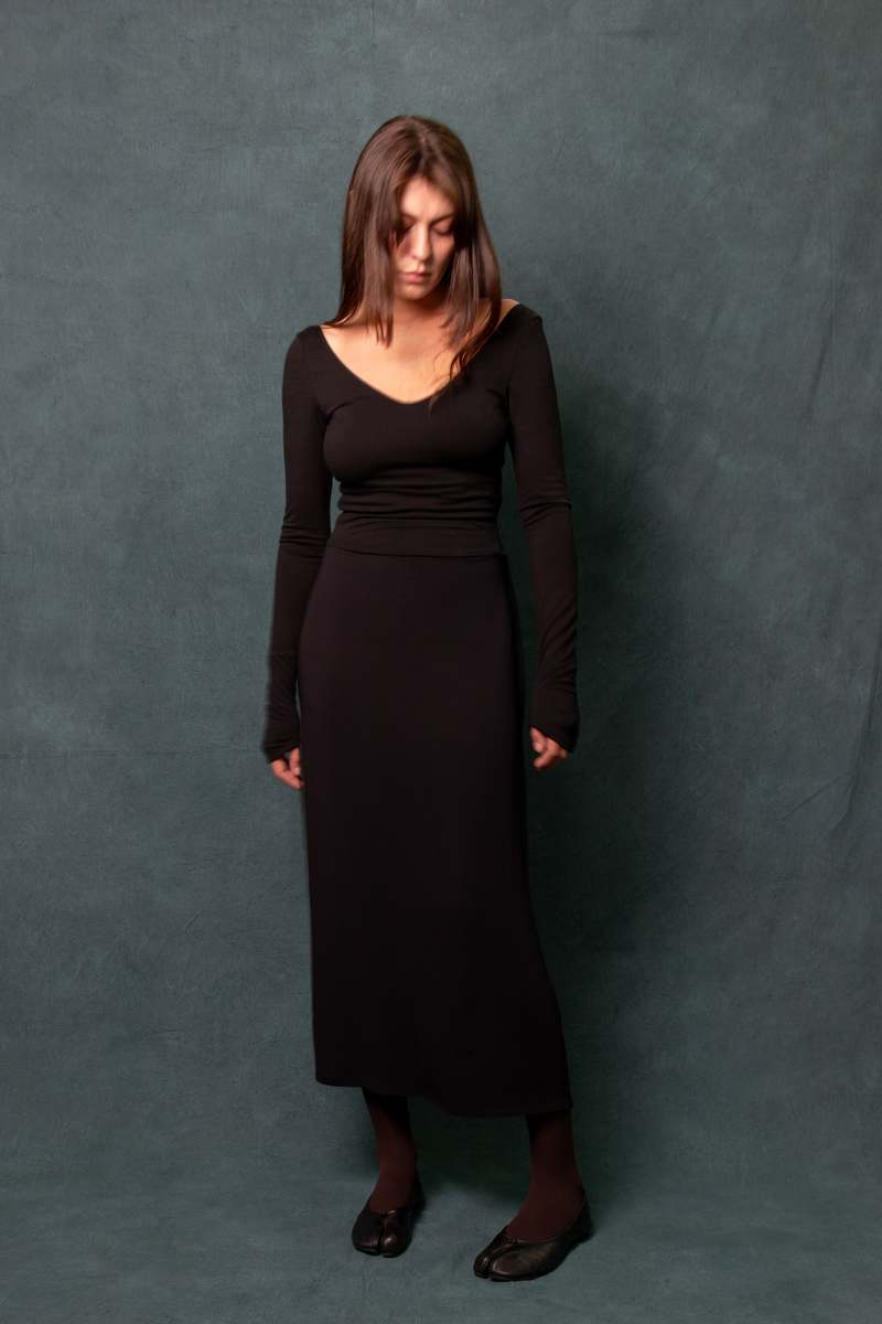 Rachel Mills Patricia Backless Maxi Dress - Black