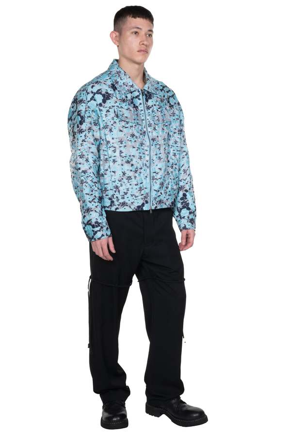 ANDERSSON BELL Fabrian Flower Zip Up Jacket - Blue | Garmentory