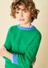 Kids Caramel FENNEL JUMPER - GREEN/CAMEL - Thumbnail 2