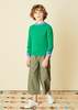 Kids Caramel FENNEL JUMPER - GREEN/CAMEL - Thumbnail 5
