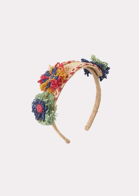 バンダナ CARAMEL ELLIE COTTON SCARF FLORAL LACE Caramel Ellie Cotton Scarf - Floral Lace Ecru Print | Garmentory
