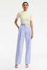 oscar de la renta SEAM DETAIL SATIN PANT - WISTERIA - Thumbnail 1