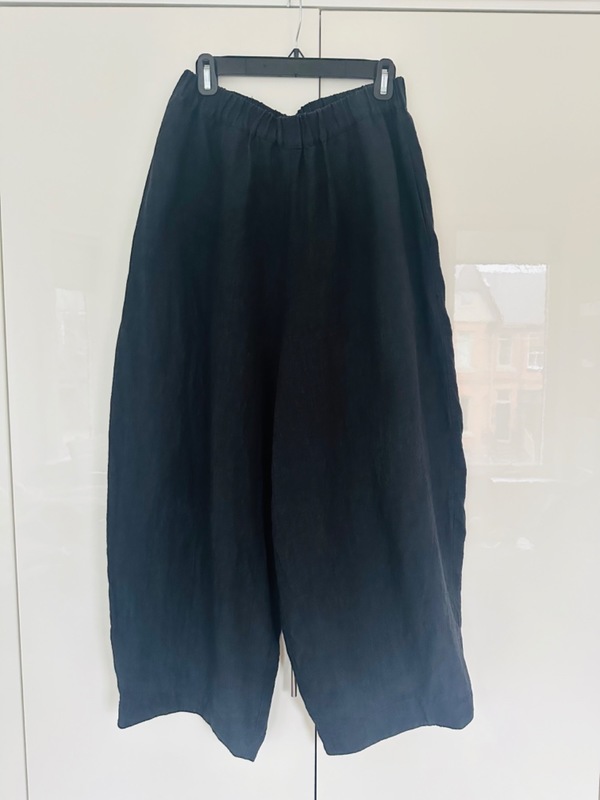Wide leg linen pants